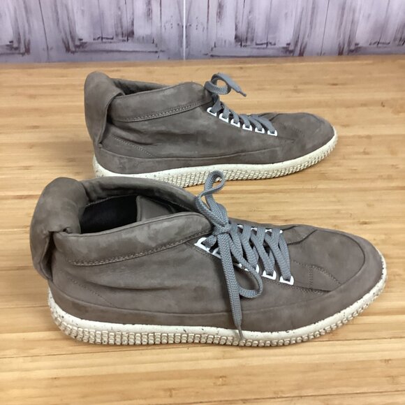 O.X.S. Taupe Hi Top Soul Sneaker Shoes 12 - Picture 6 of 11